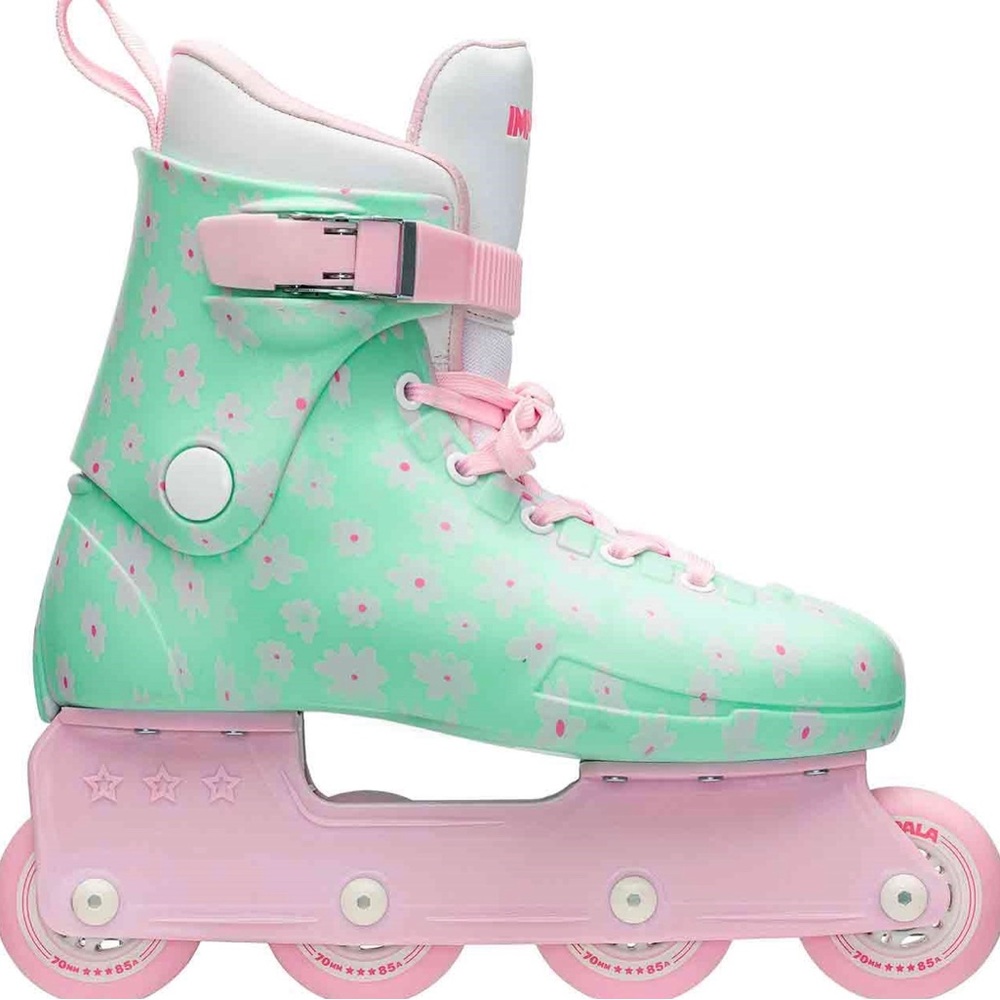Impala Lightspeed Inline Skate Mint Flower Power used 1 time size 8